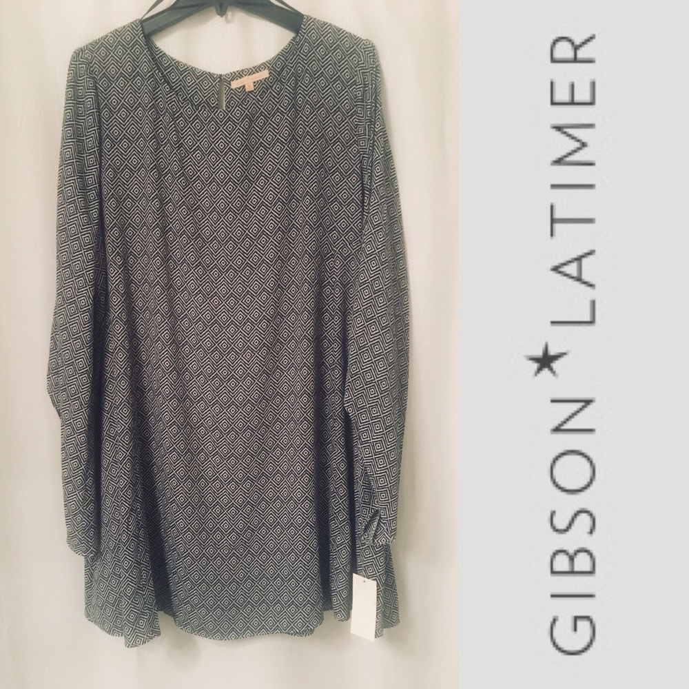 NWT Gibson Latimer A-Line Swing Dress